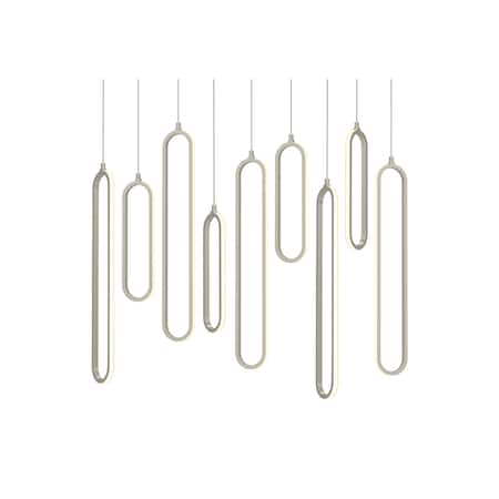 Afx Sienna LED Linear Pendant, 36 in.W, Painted Nickel Finish, 135W, 5CCT SIEP99LAJD1NPLNR9